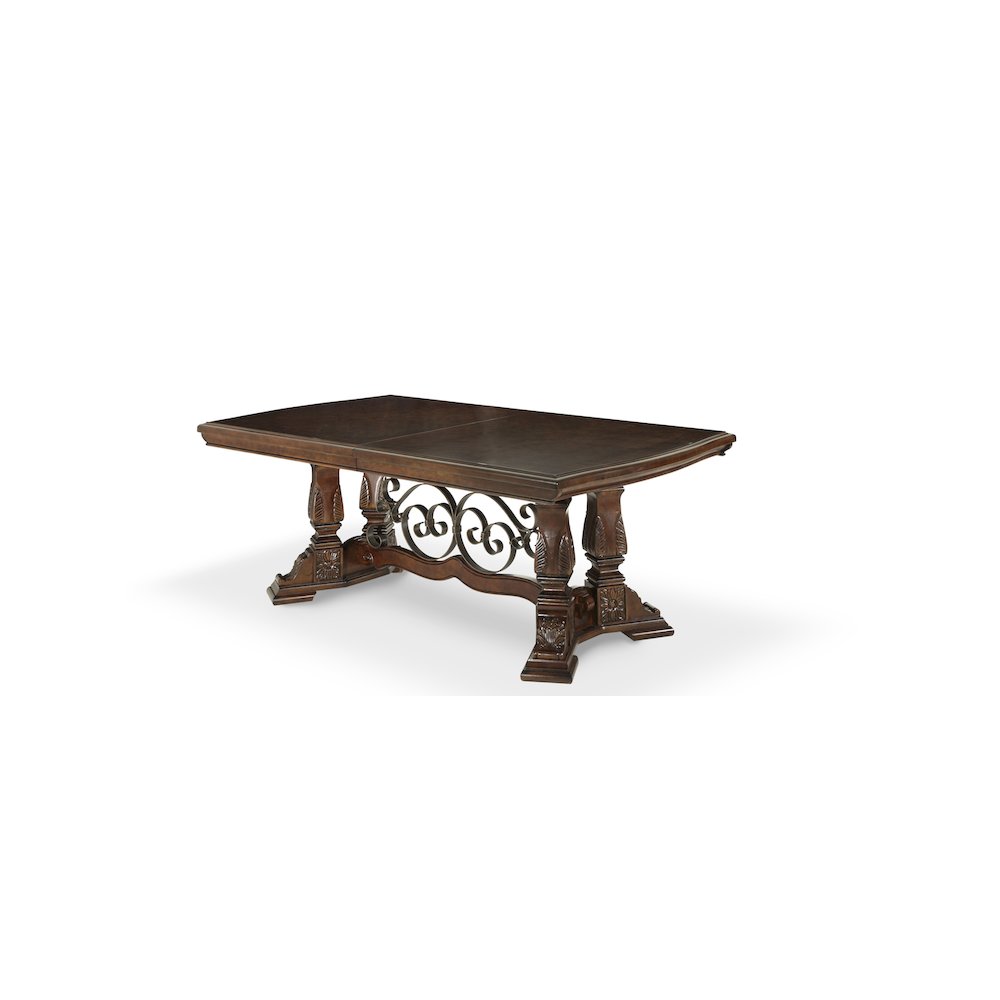 Windsor Court Rectangular Dining Table - Vintage Fruitwood. Picture 1