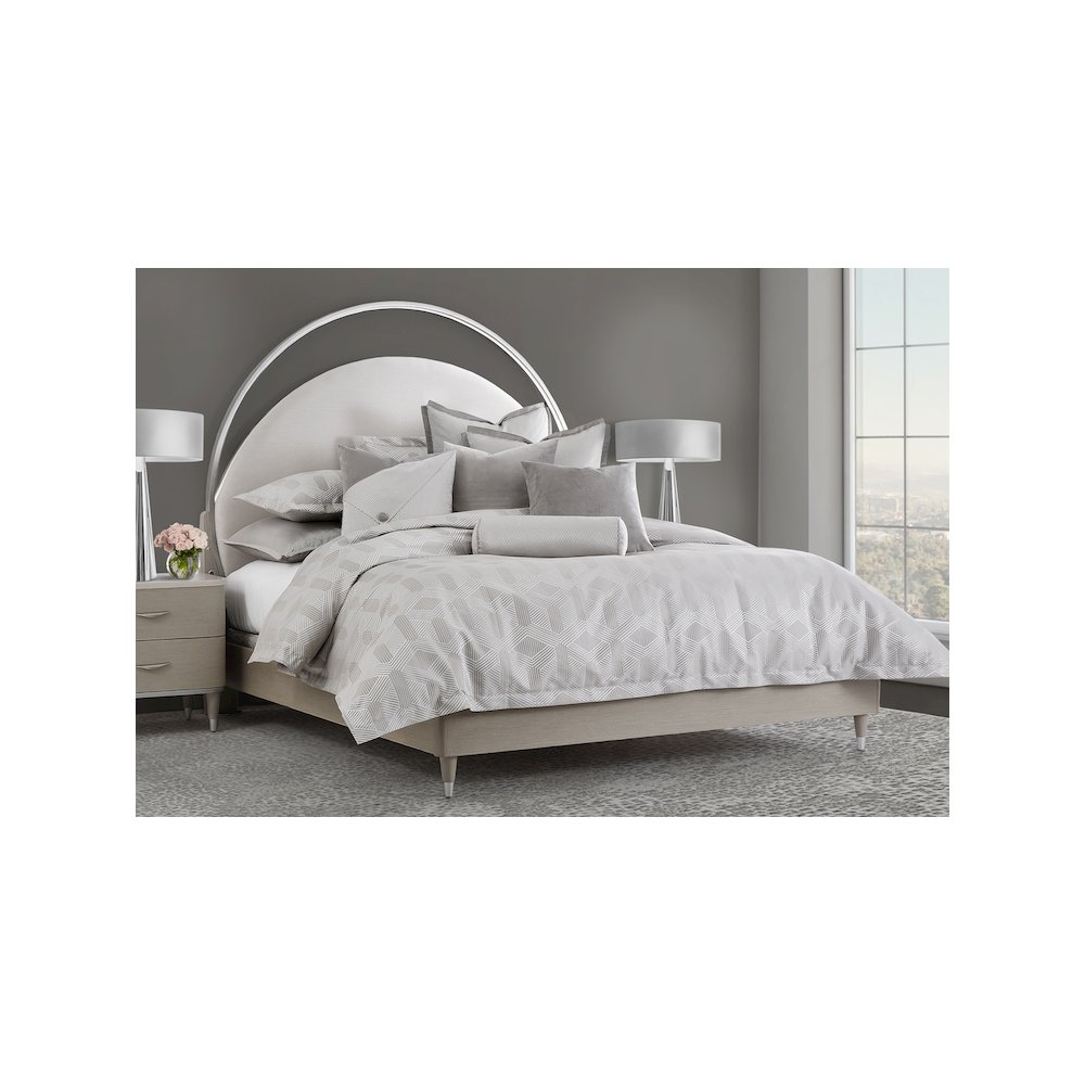 Nouveau 9-Piece Queen Duvet Set - Dove. Picture 3