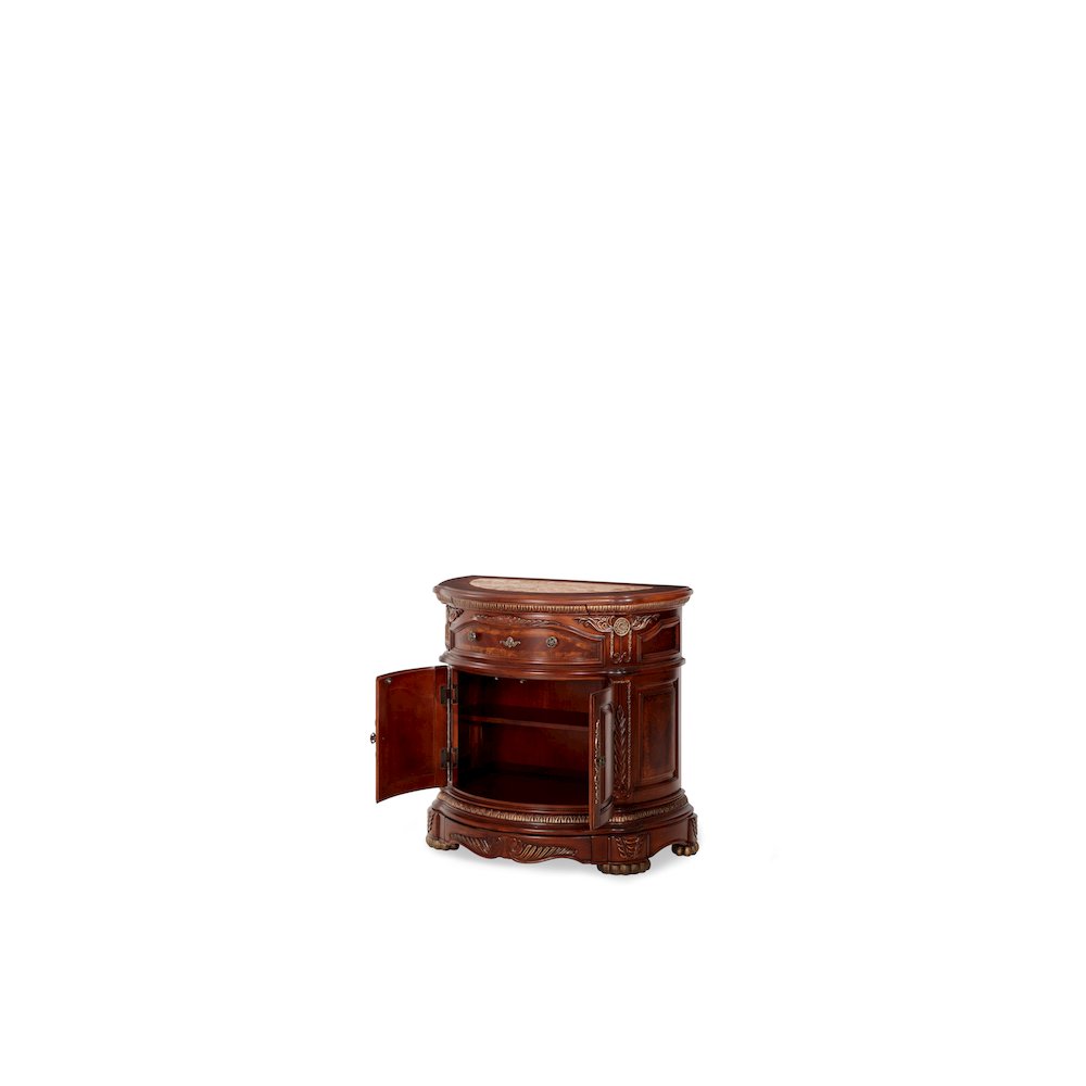 Cortina Bedside Chest - Honey Walnut. Picture 9