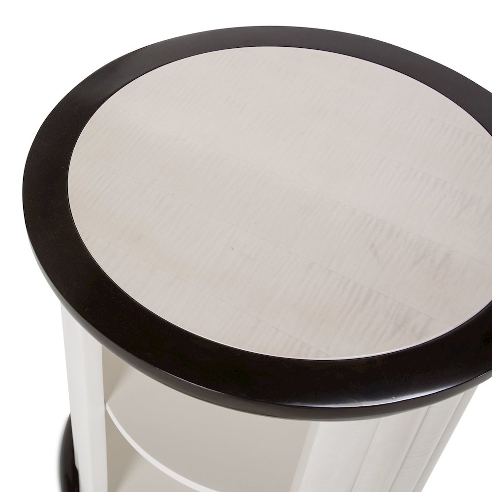 Paris Chic Round End Table - Espresso. Picture 2