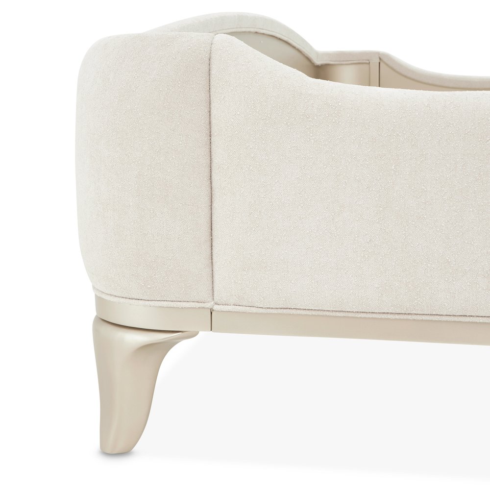 La Marisia Upholstered Queen Bed - Tranquil/Champagne Gold. Picture 7