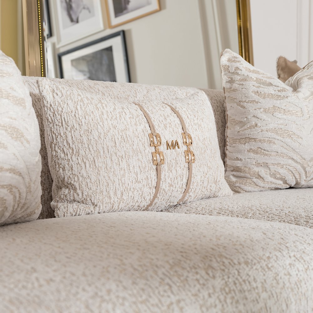 Savannah Breeze Standard Sofa - Cashmere/Bright Gold. Picture 6