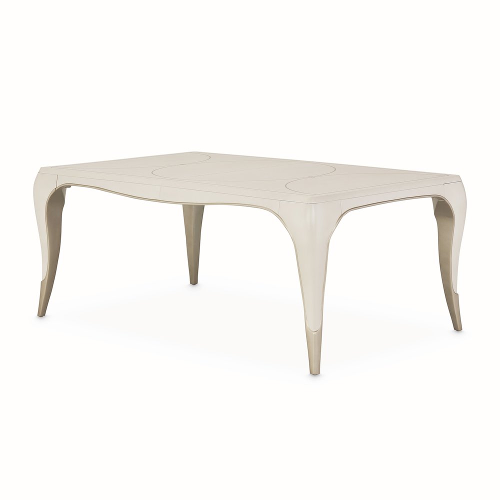 London Place Rectangular Dining Table - Creamy Pearl. Picture 9