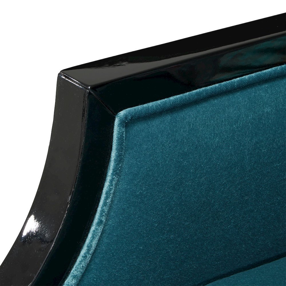 La Francaise Accent Chair - Azure/Black. Picture 9