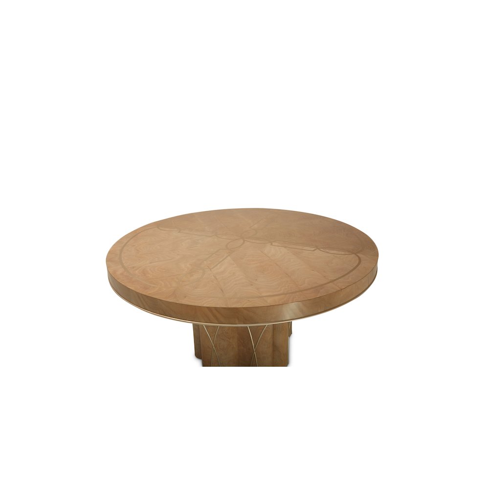 Villa Cherie Round Dining Table - Caramel. Picture 3