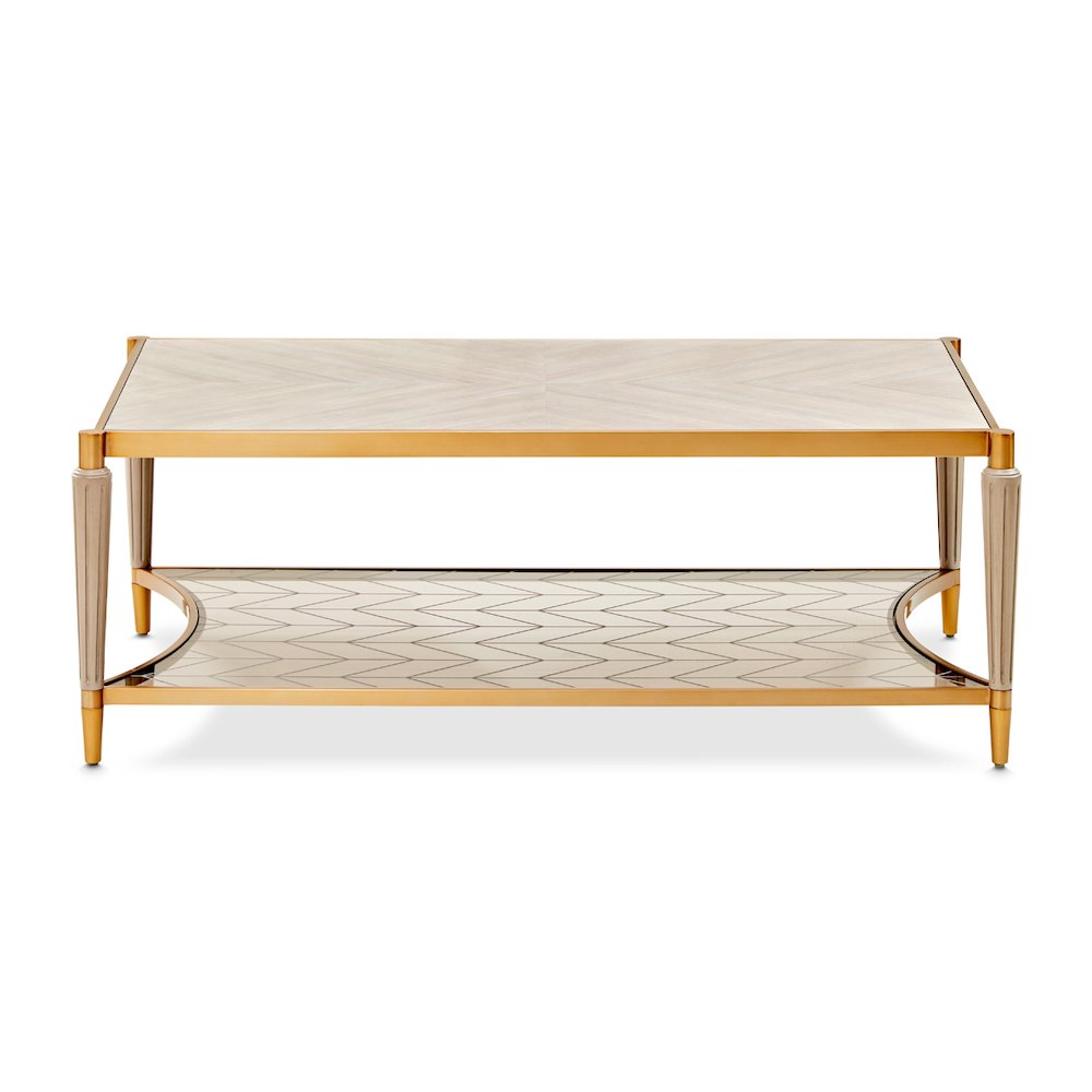 St. Charles Rectangular Cocktail Table - Dove Gray. Picture 2