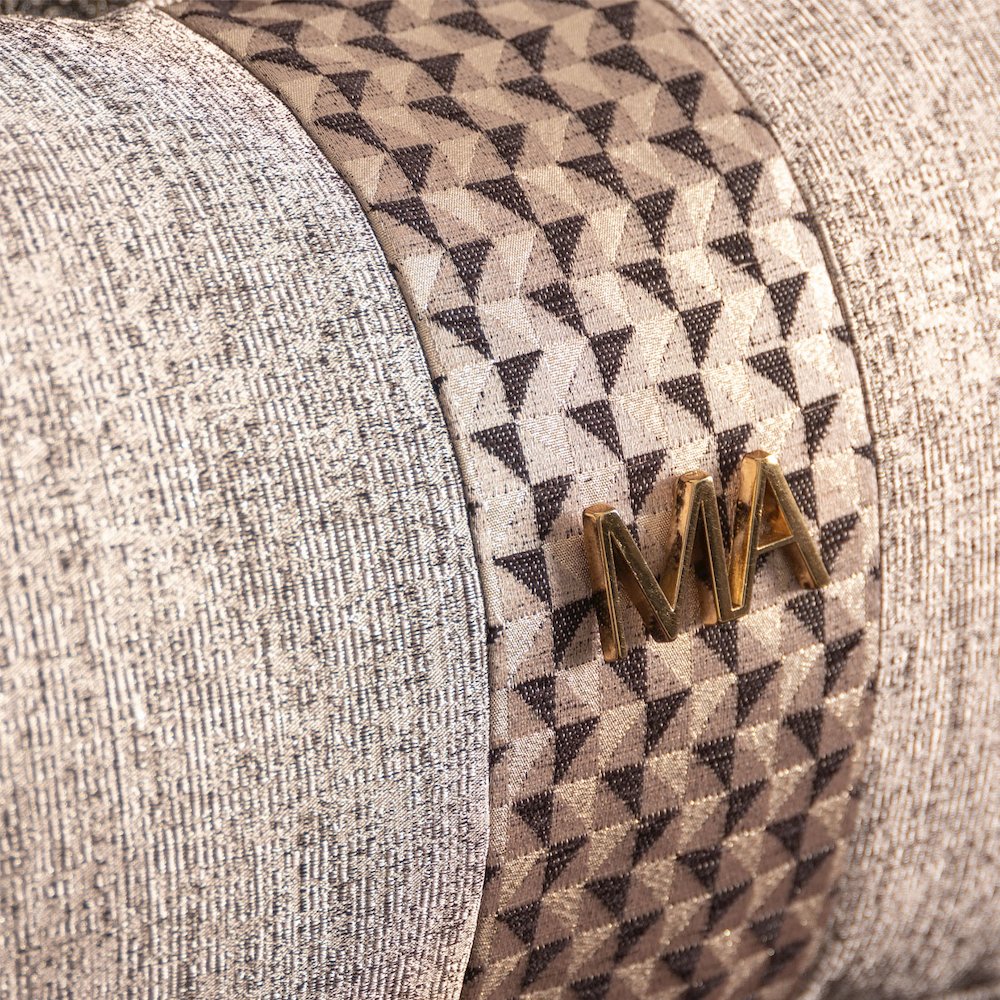 Lisbon Loveseat - Onyx/Gold. Picture 13