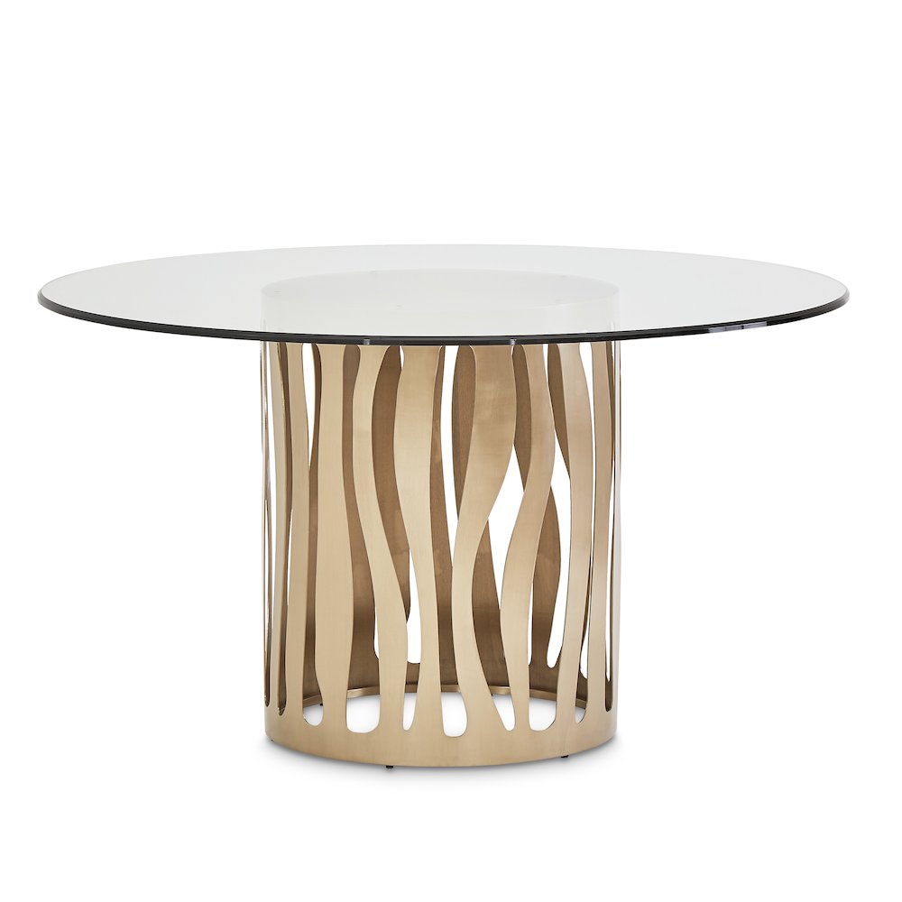 La Rachelle Round Dining Table - Chardonnay. Picture 1