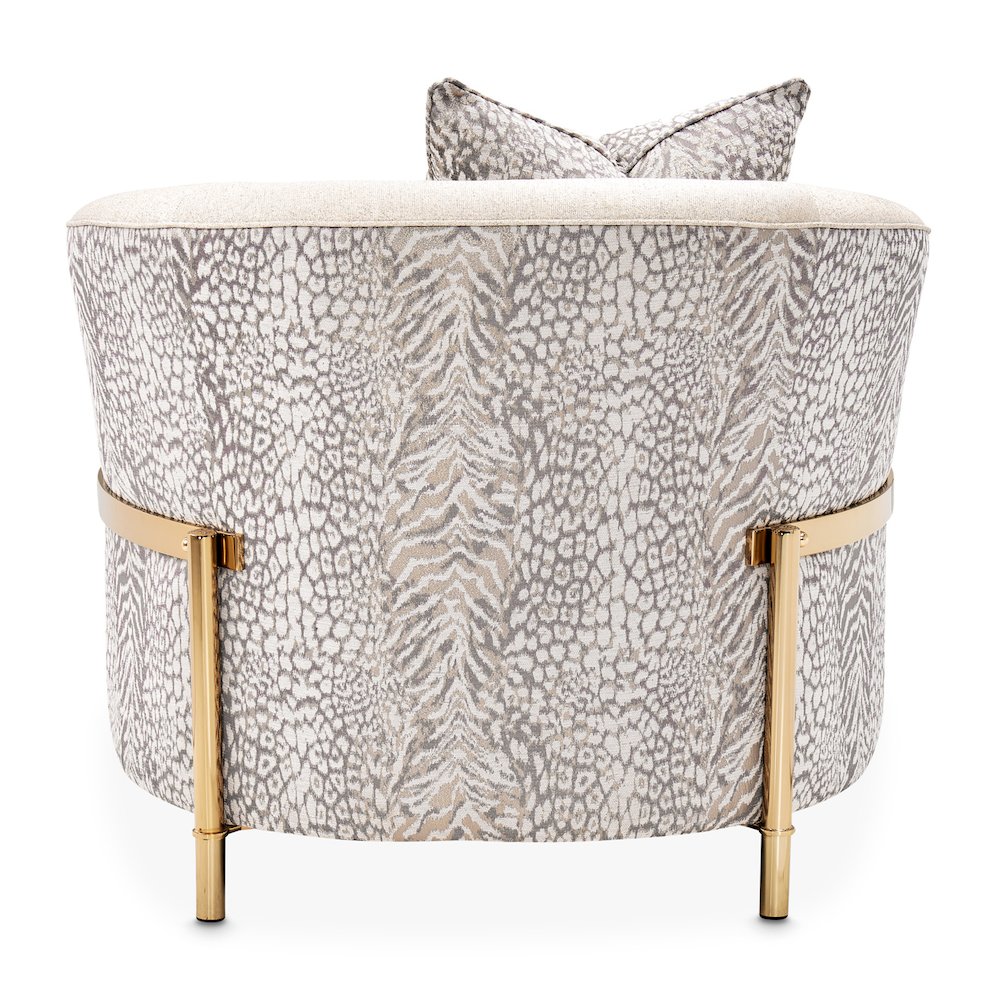 Lisbon Accent Chair - Opal/Gold. Picture 6