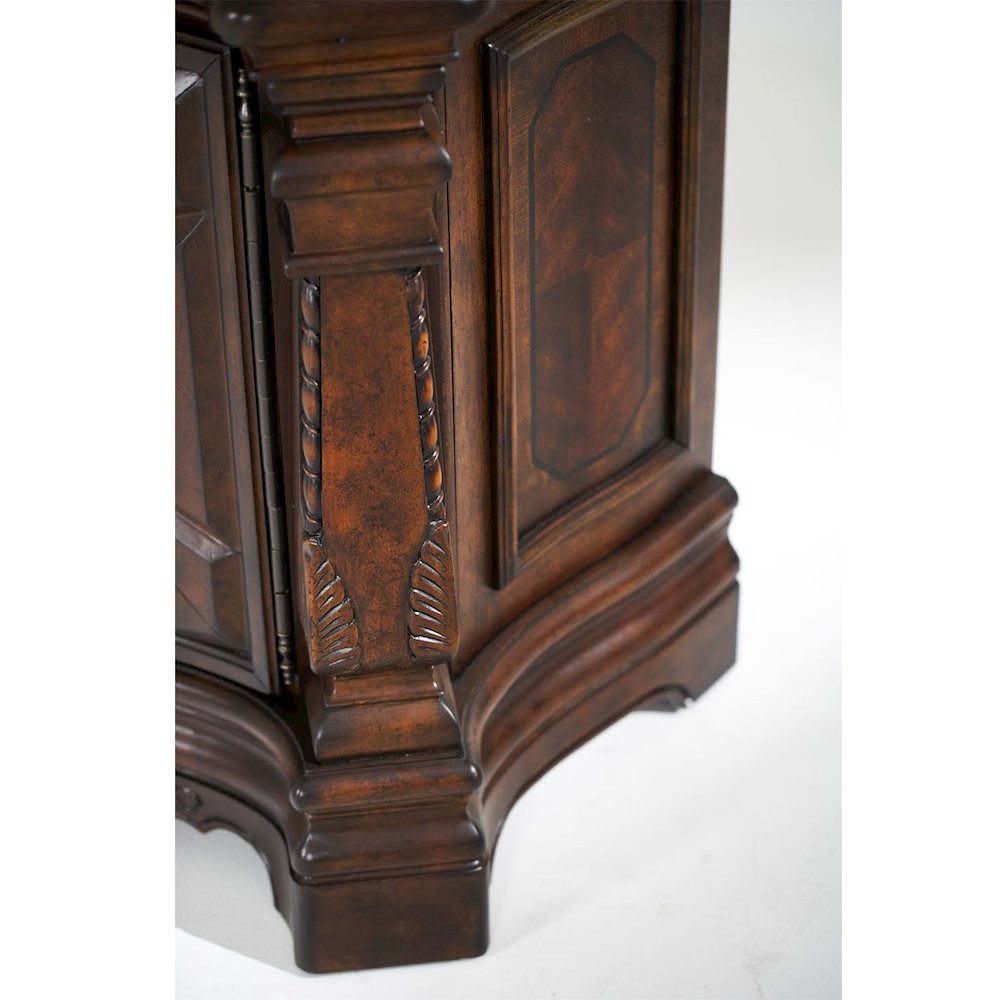 Windsor Court China Cabinet - Vintage Fruitwood. Picture 6