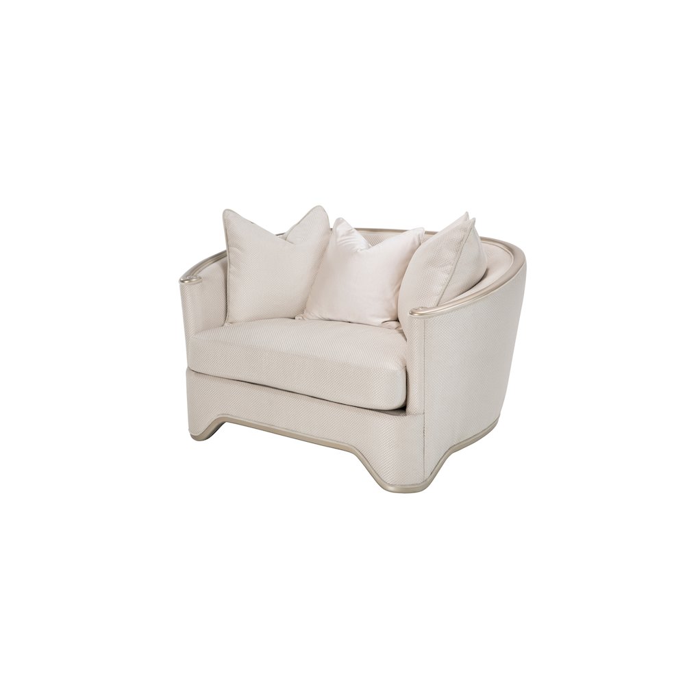 London Place Chair and a Half - Champagne. Picture 2