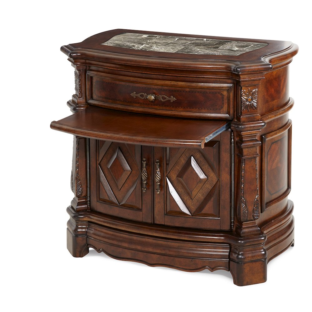 Windsor Court Nightstand - Vintage Fruitwood. Picture 5