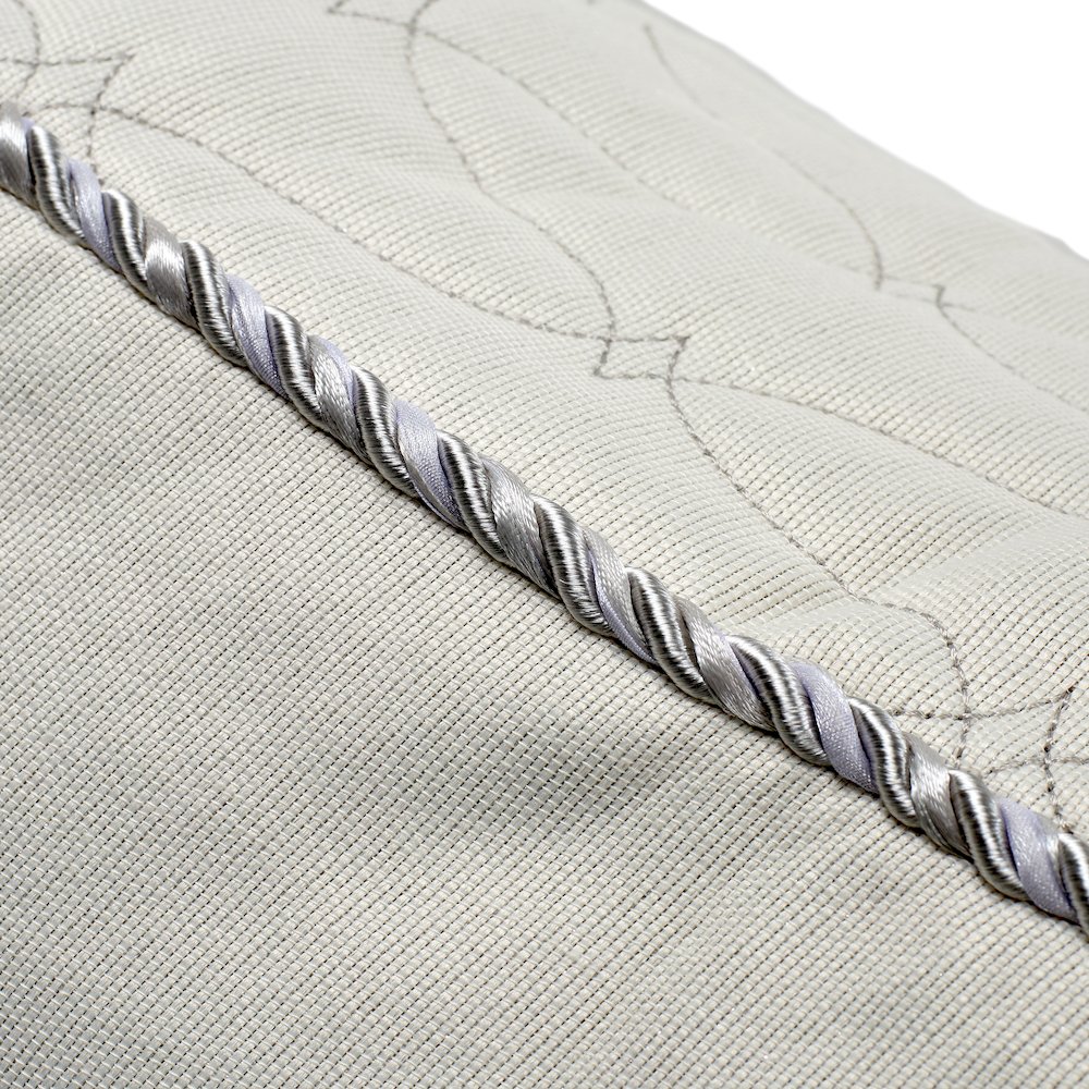Canterbury 7-Piece Queen Comforter Set - Silver. Picture 4