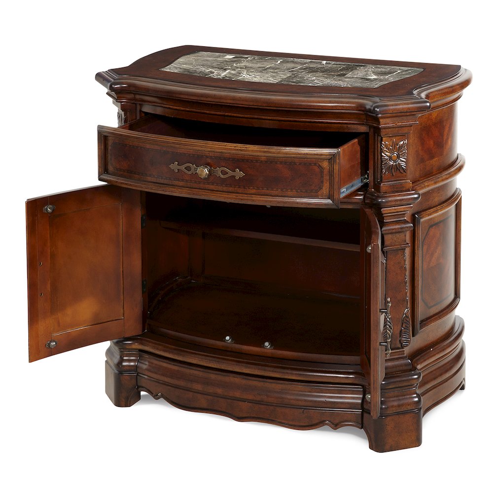 Windsor Court Nightstand - Vintage Fruitwood. Picture 2