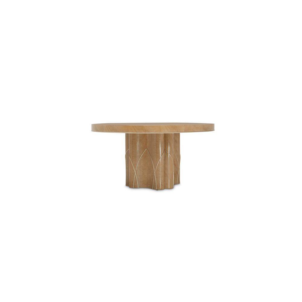 Villa Cherie Round Dining Table - Caramel. Picture 1