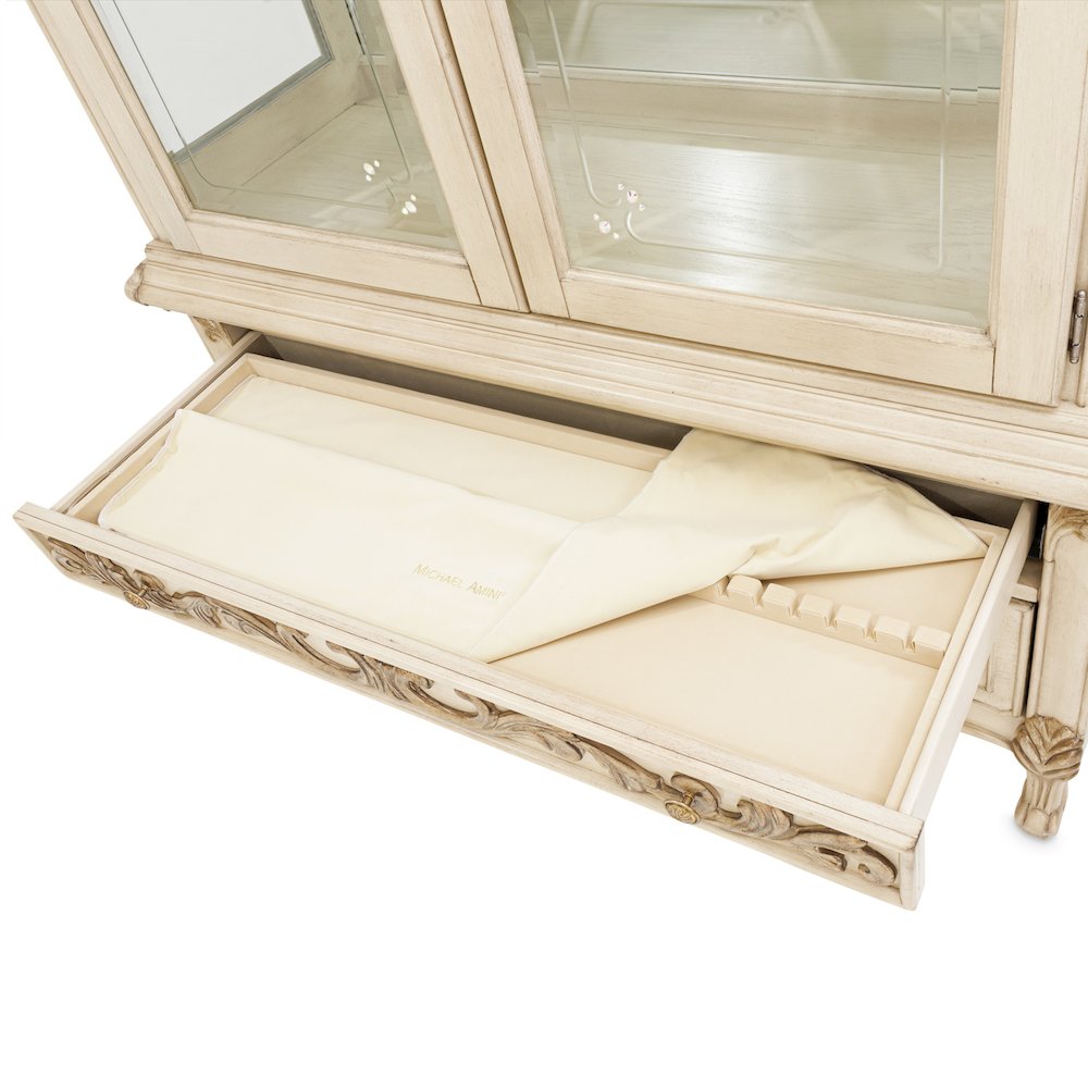 Platine de Royale Curio Display Cabinet - Champagne. Picture 6