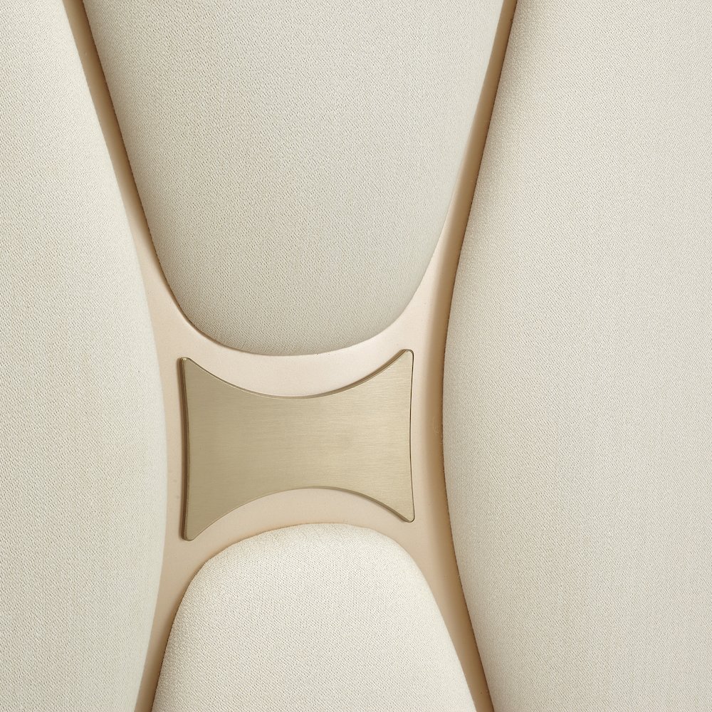 La Rachelle Cal. King Upholstered Panel Bed - Champagne. Picture 5