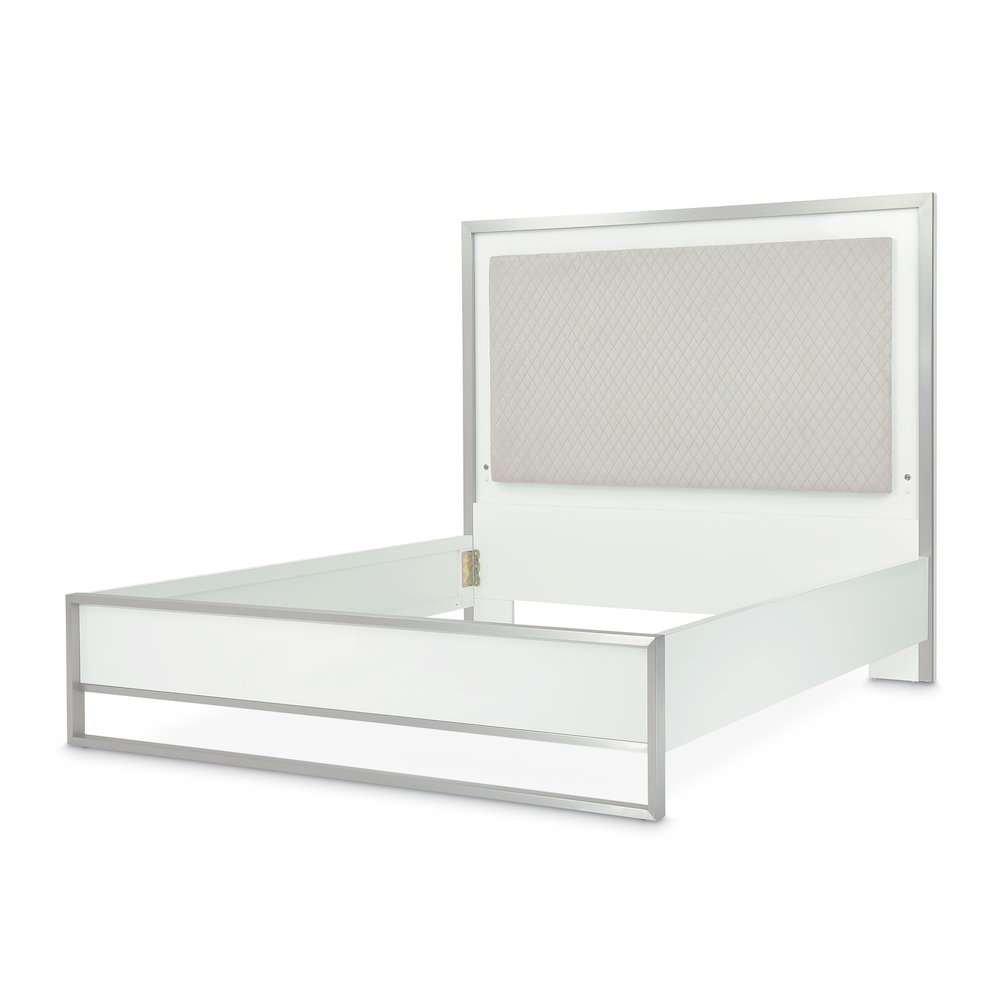 Marquee Queen Panel Bed - Cloud White. Picture 6