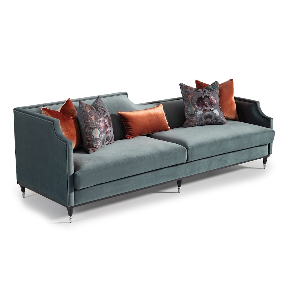 La Francaise Mansion Sofa - Azure/Black. Picture 14