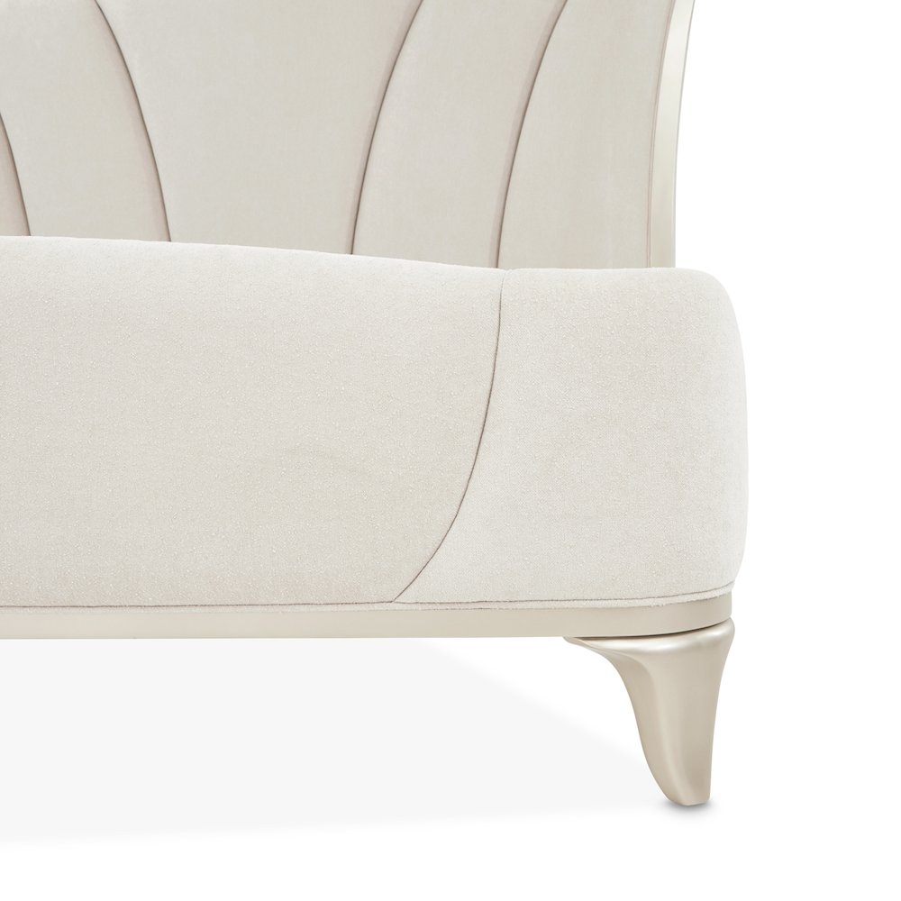 La Marisia Upholstered Queen Bed - Tranquil/Champagne Gold. Picture 6