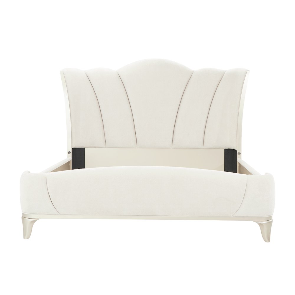 La Marisia Upholstered Queen Bed - Tranquil/Champagne Gold. Picture 2