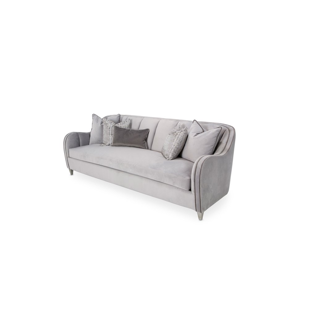 Roxbury Park Velvet Sofa - Steel/Slate. Picture 1