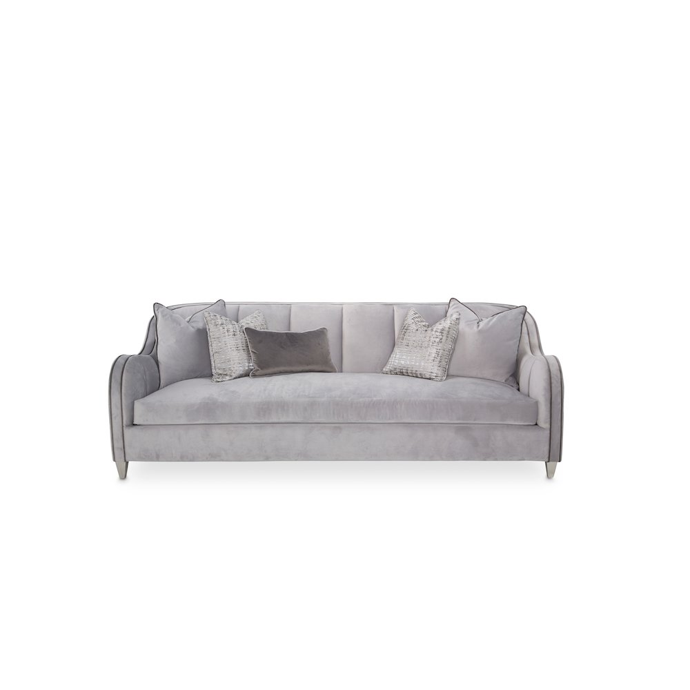 Roxbury Park Velvet Sofa - Steel/Slate. Picture 2