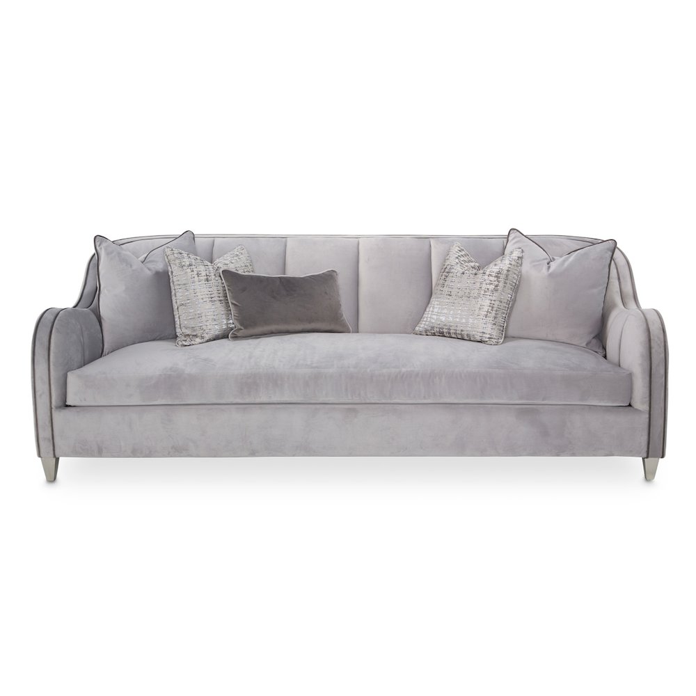 Roxbury Park Velvet Sofa - Steel/Slate. Picture 12