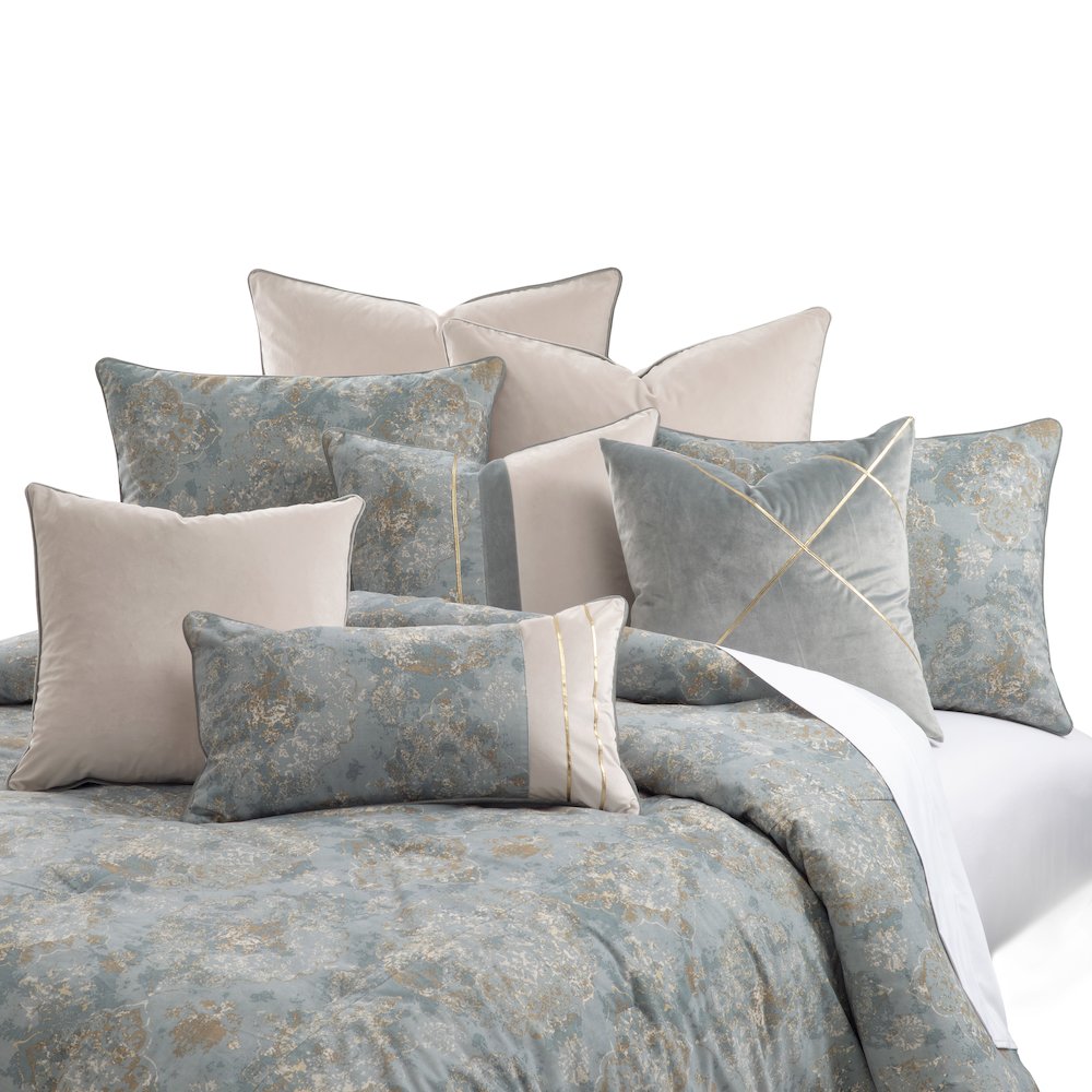 Debonair 9-Piece Queen Comforter Set - Mist. Picture 1