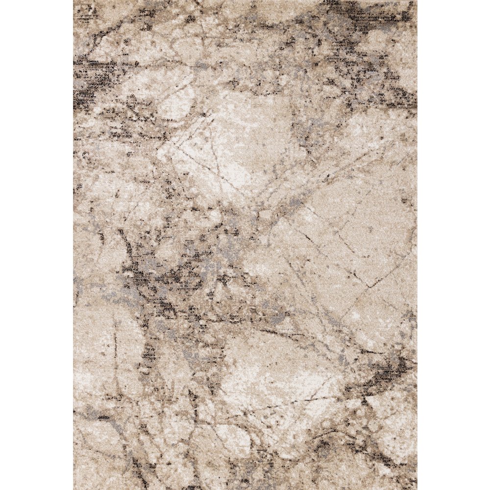 Claremont Beige Marble Patterned Area Rug, 6'7" x 9'10". Picture 1
