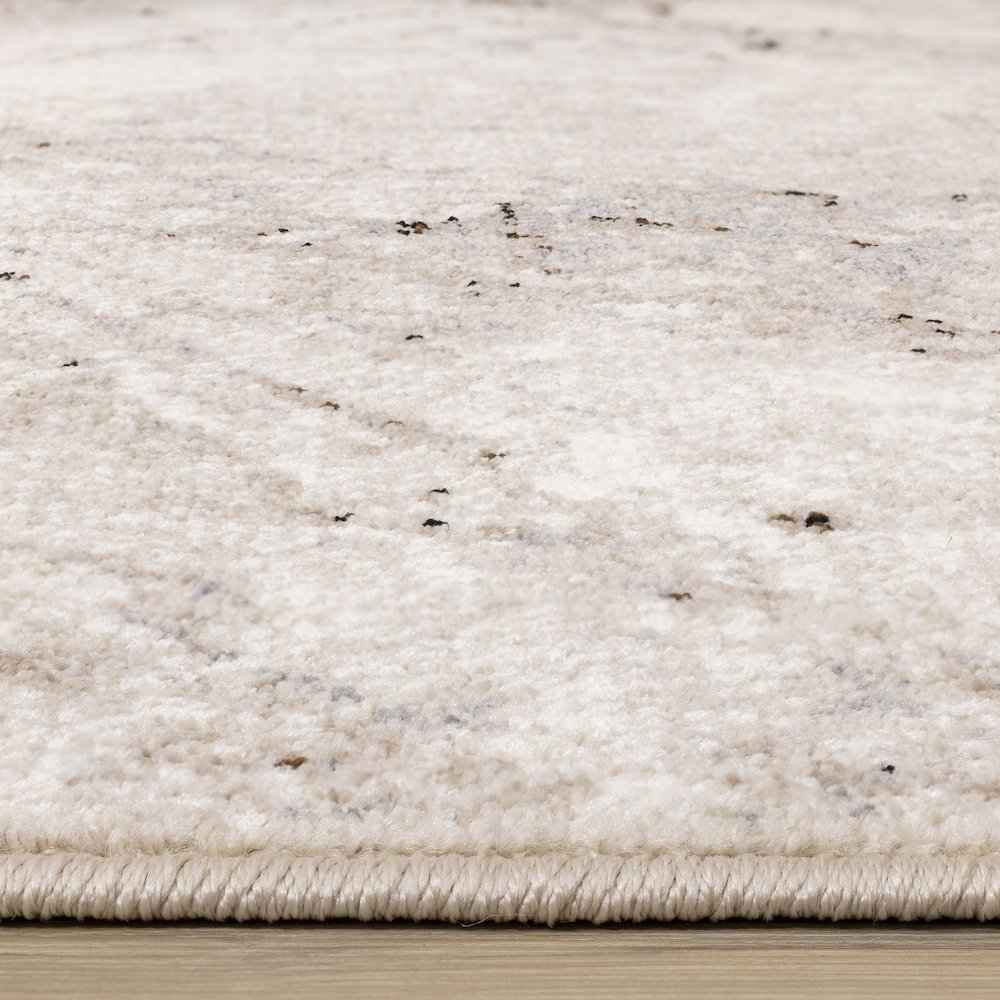 Claremont Beige Marble Patterned Area Rug, 6'7" x 9'10". Picture 5