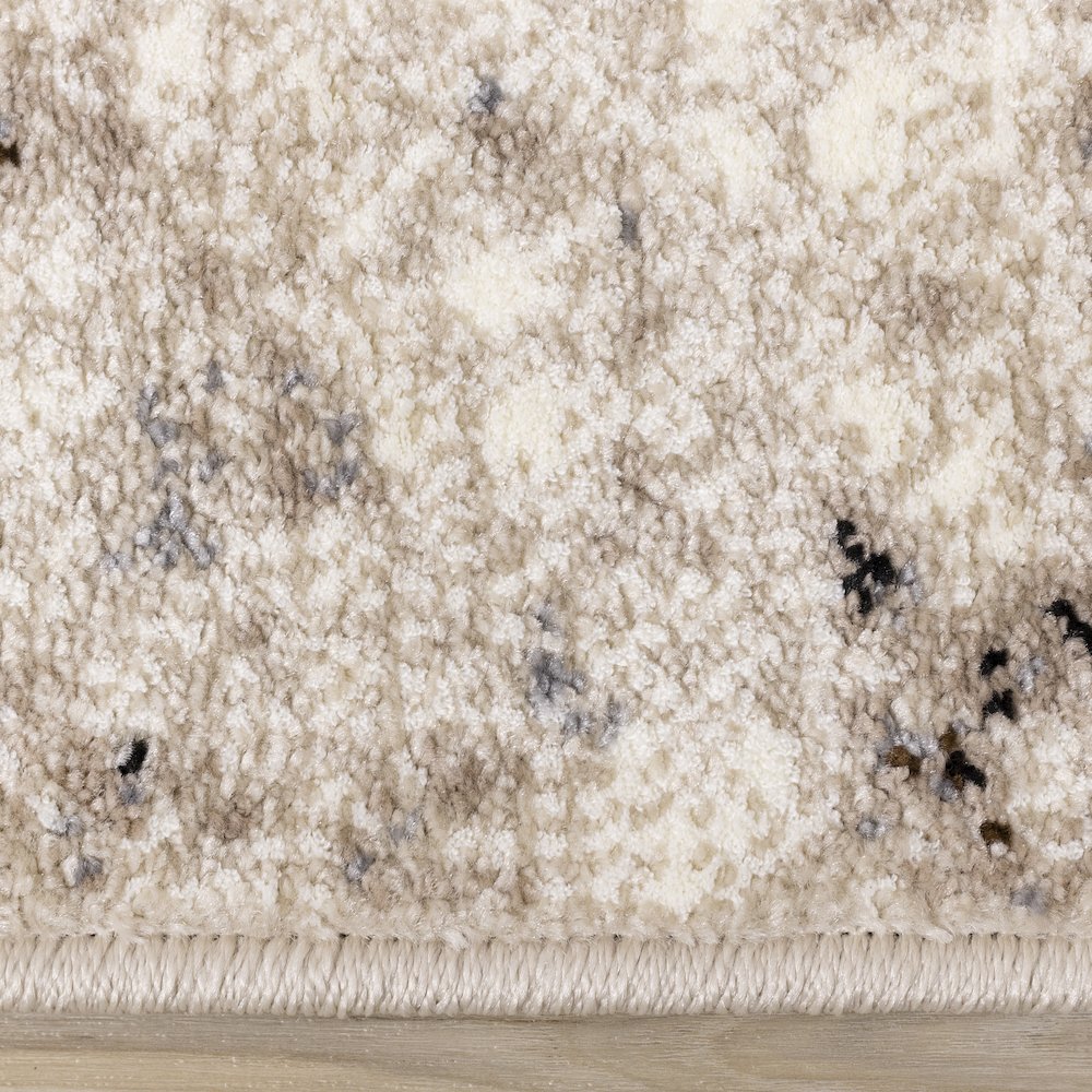 Claremont Beige Marble Patterned Area Rug, 6'7" x 9'10". Picture 10