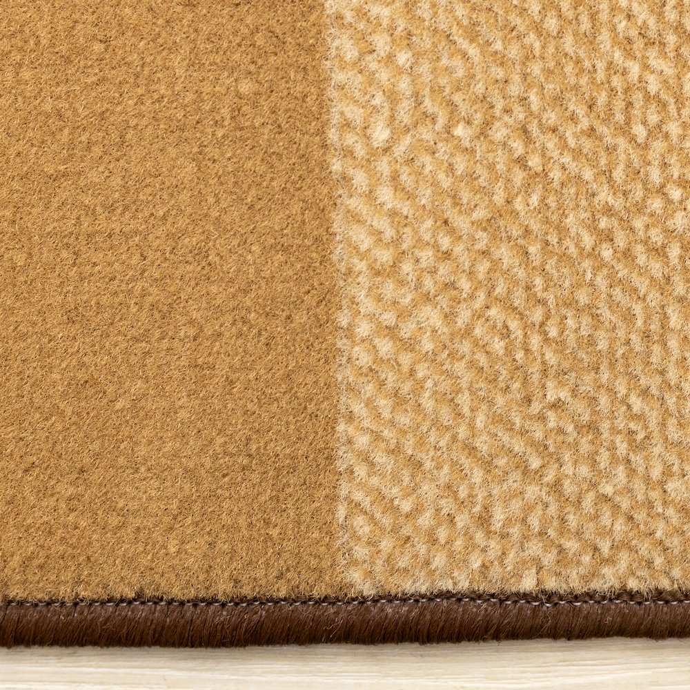 Functional Style Brown Beige Geometric Rug. Picture 10
