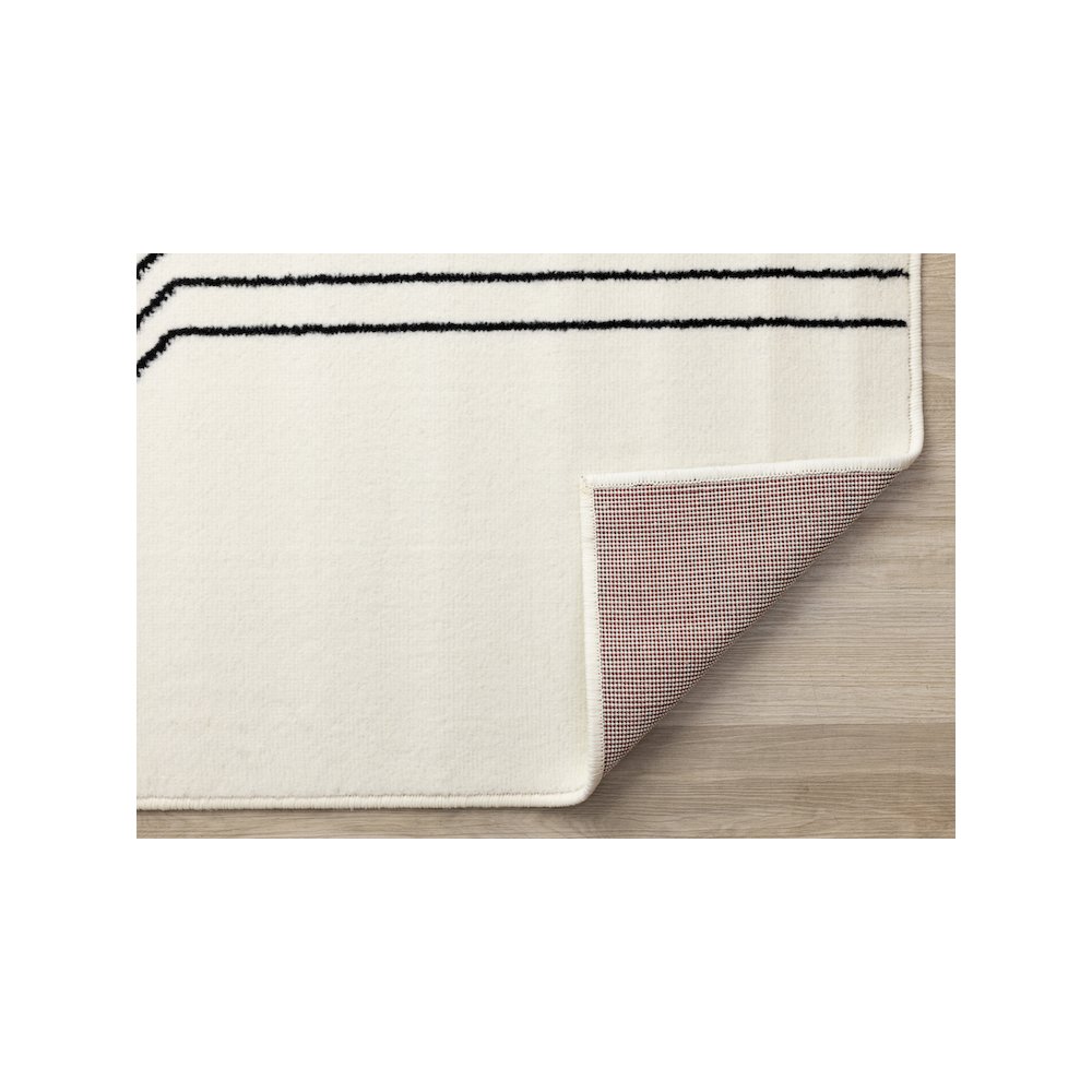 Black and White 7x10 Modern Rug for Living Interiors. Picture 7
