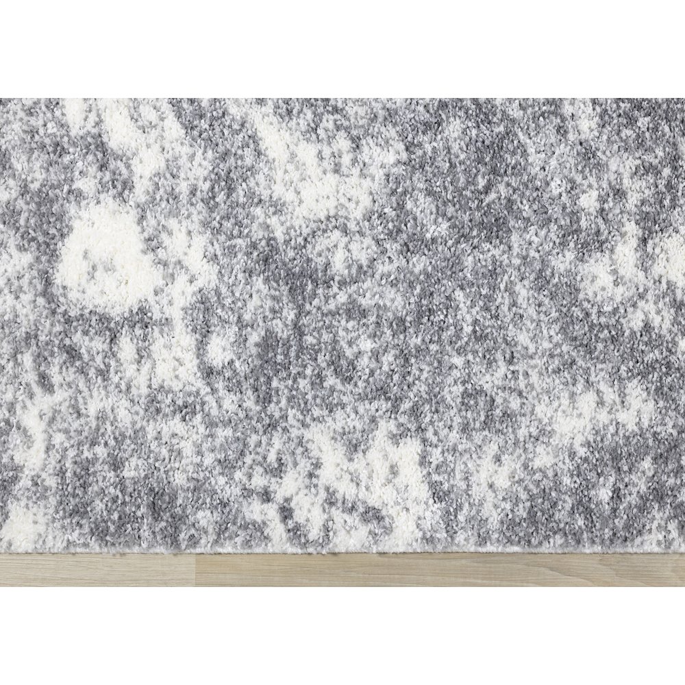 Ferris White Grey Clouds Area Rug, 7'10" x 10'6". Picture 9