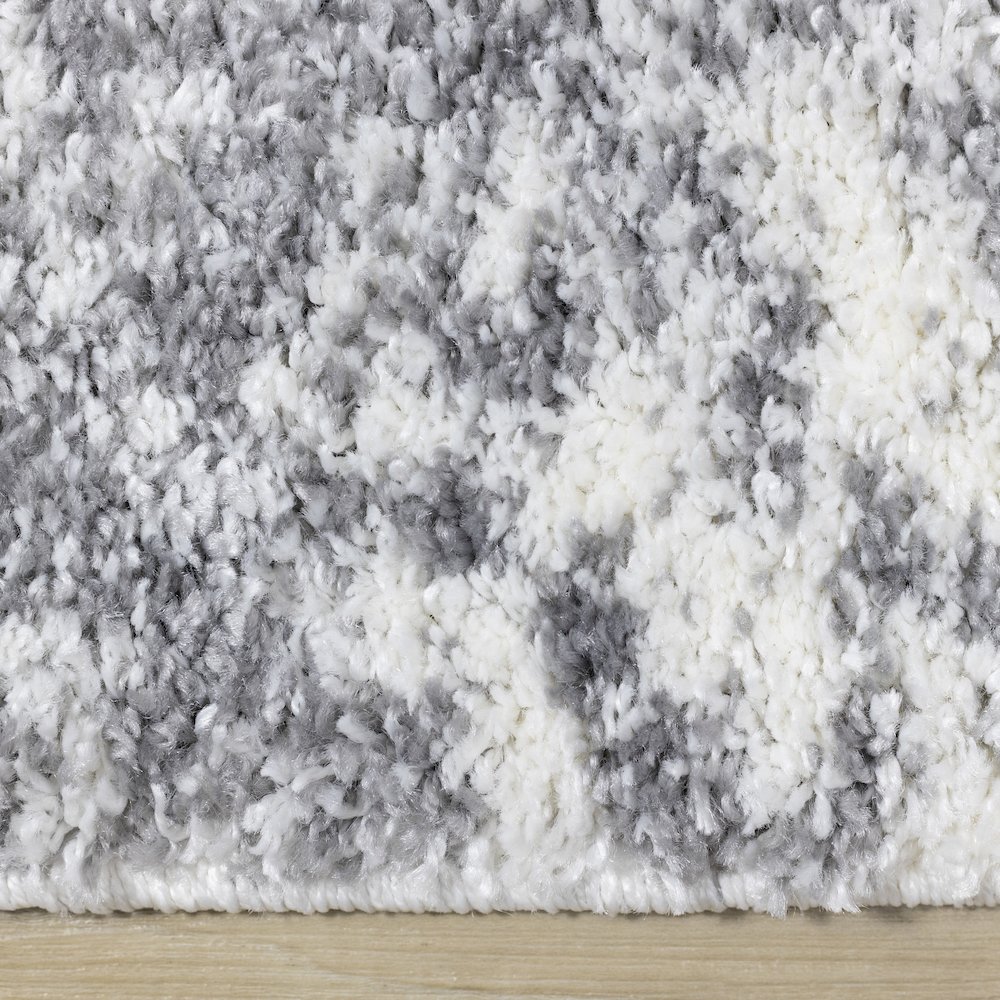 Ferris White Grey Clouds Area Rug, 7'10" x 10'6". Picture 10
