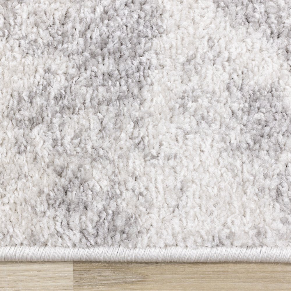 Finley Grey White Floating Flowers Rug, 7'10" x 10'6". Picture 10