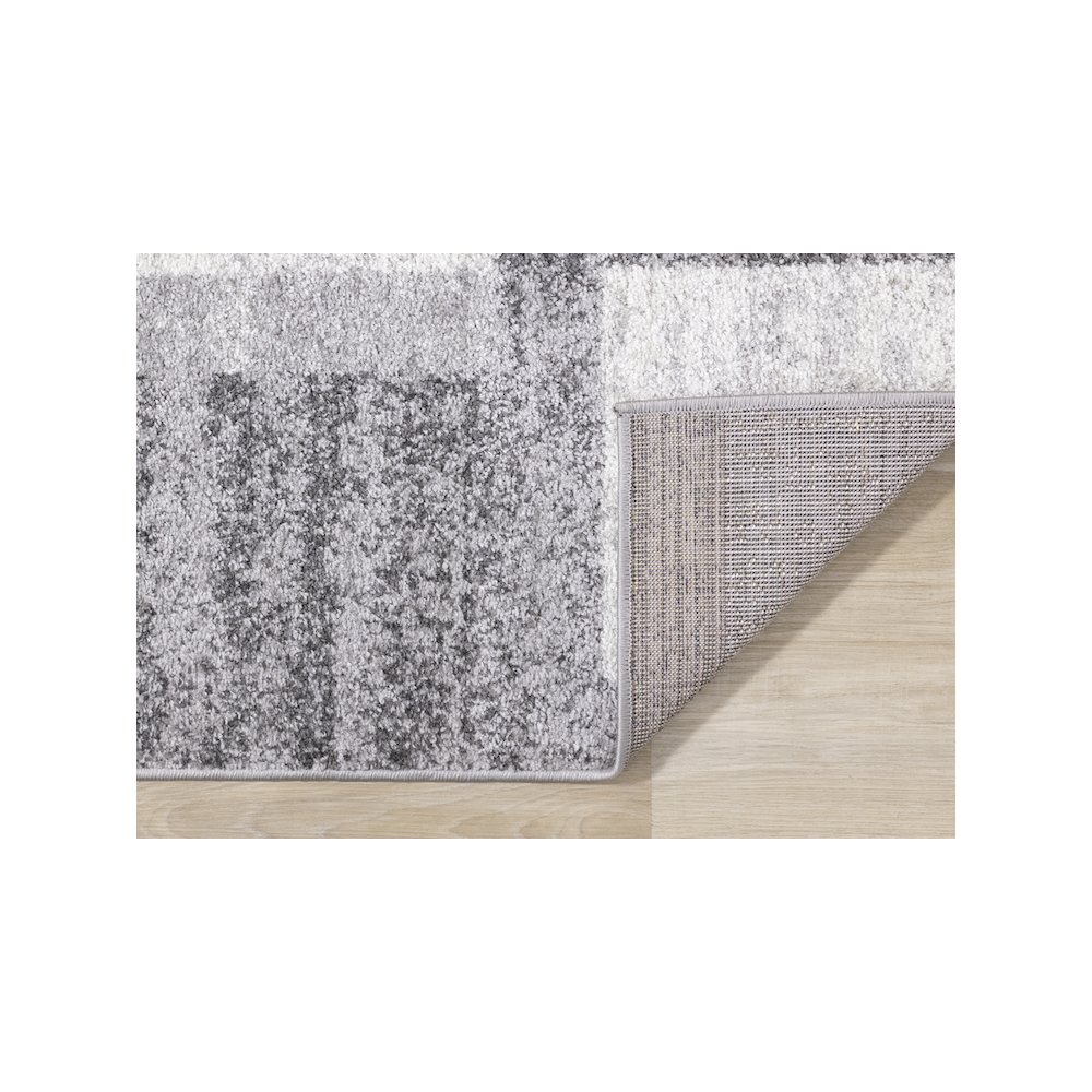 Finley Grey White Geometric Rug, 7'10" x 10'6". Picture 7