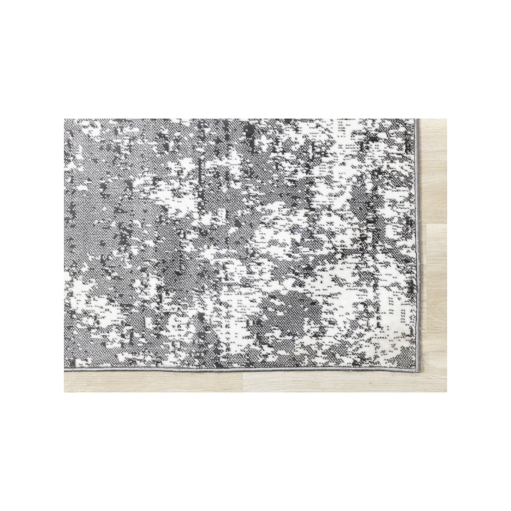 Washable Distressed 7x10 Rug, Grey and White Area Rug for Modern Living Spaces. Picture 6