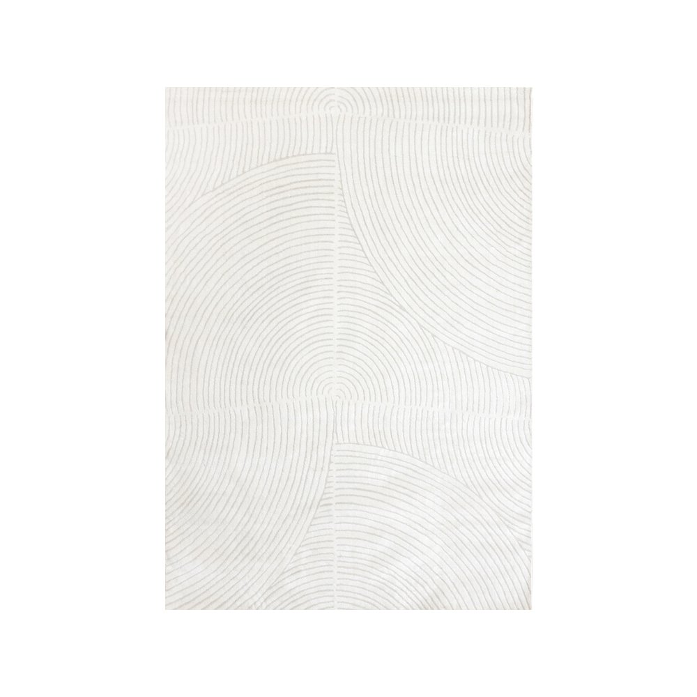 Holly Light Cream Swirl Soft Textured Area Rug, 6'7" x 9'6". Picture 1