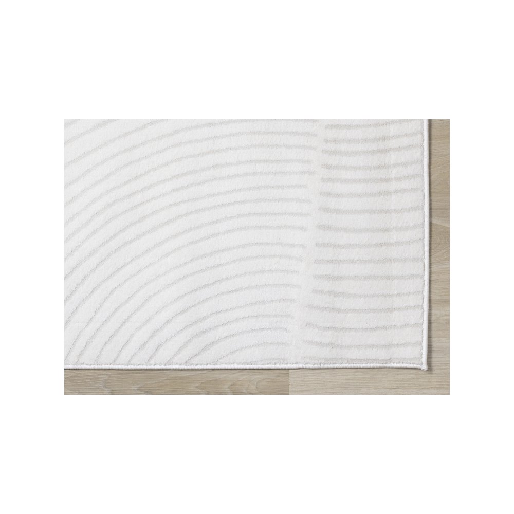 Holly Light Cream Swirl Soft Textured Area Rug, 6'7" x 9'6". Picture 6