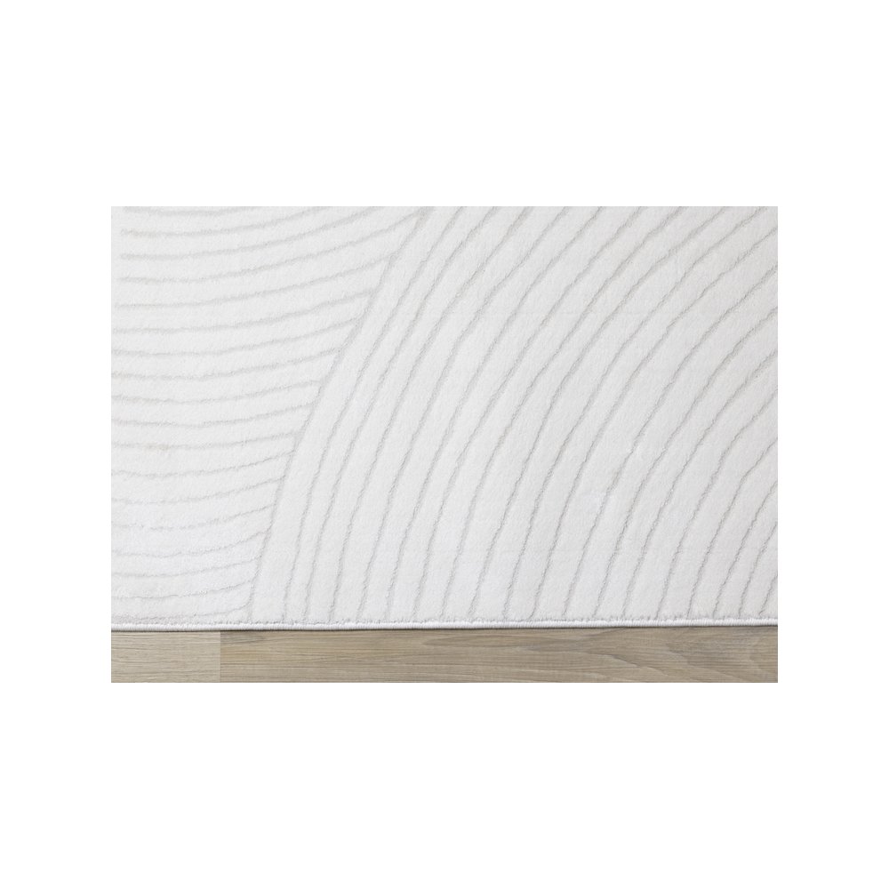 Holly Light Cream Swirl Soft Textured Area Rug, 6'7" x 9'6". Picture 9