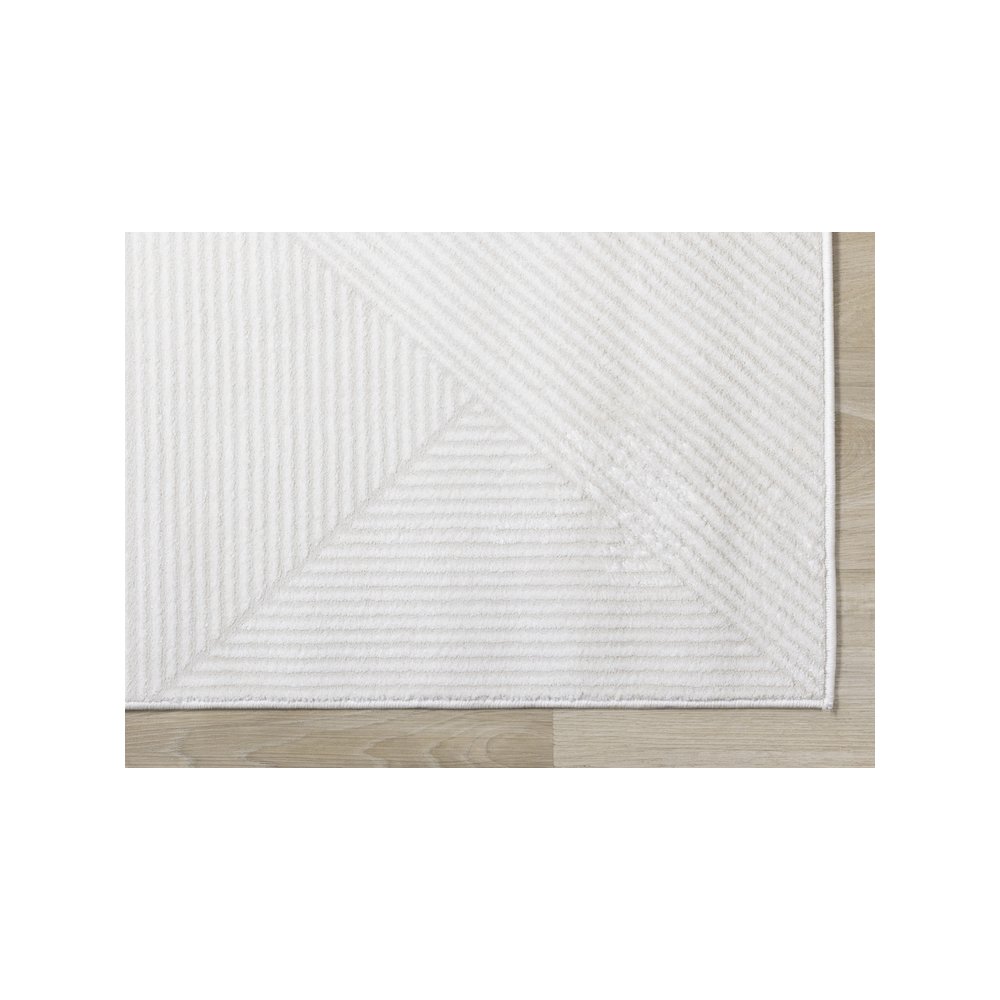 Holly Light Cream Diamond Block Pattern Soft Textured Area Rug, 6'7" x 9'6". Picture 6