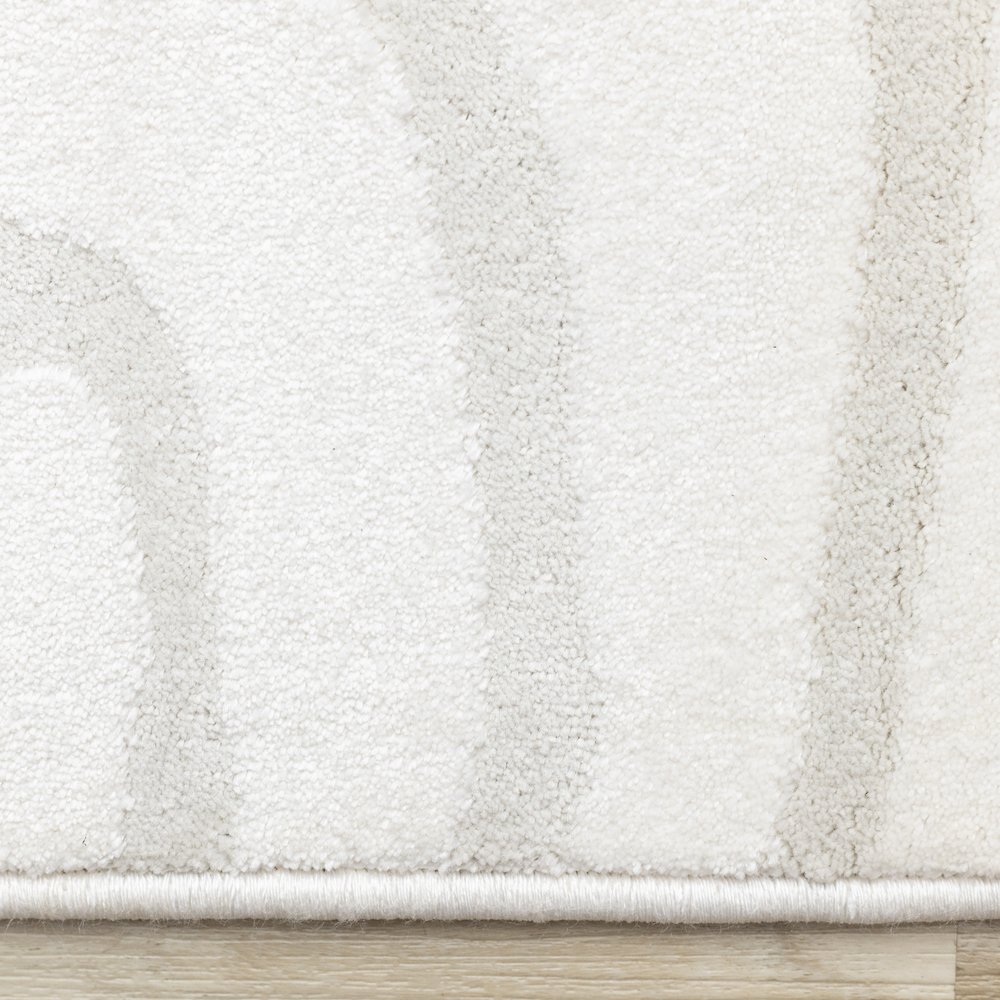 Holly Cream Soft Swirling Lines Textured Rug, 6'7" x 9'6". Picture 10