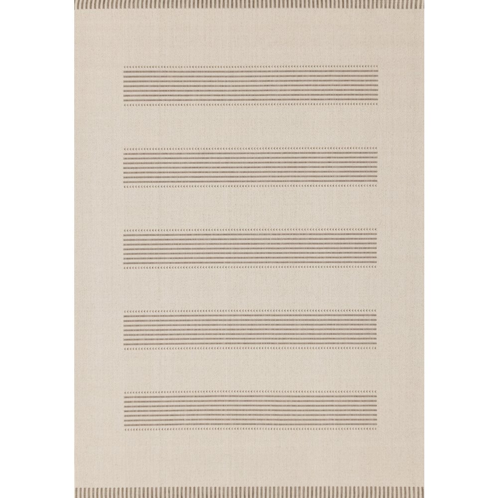 Beige 6x9 Rug with Modern Striped Design, Neutral Area Rug for Home. Picture 1