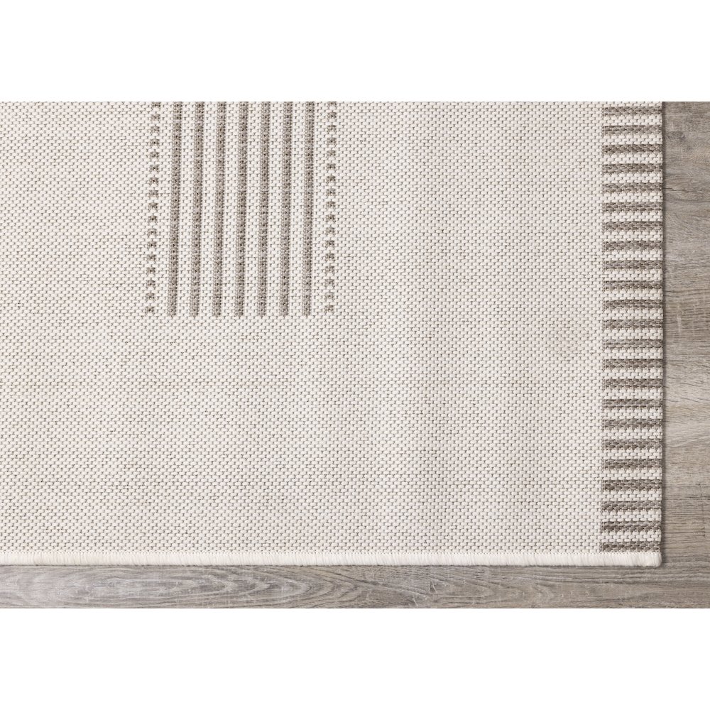 Beige 6x9 Rug with Modern Striped Design, Neutral Area Rug for Home. Picture 6