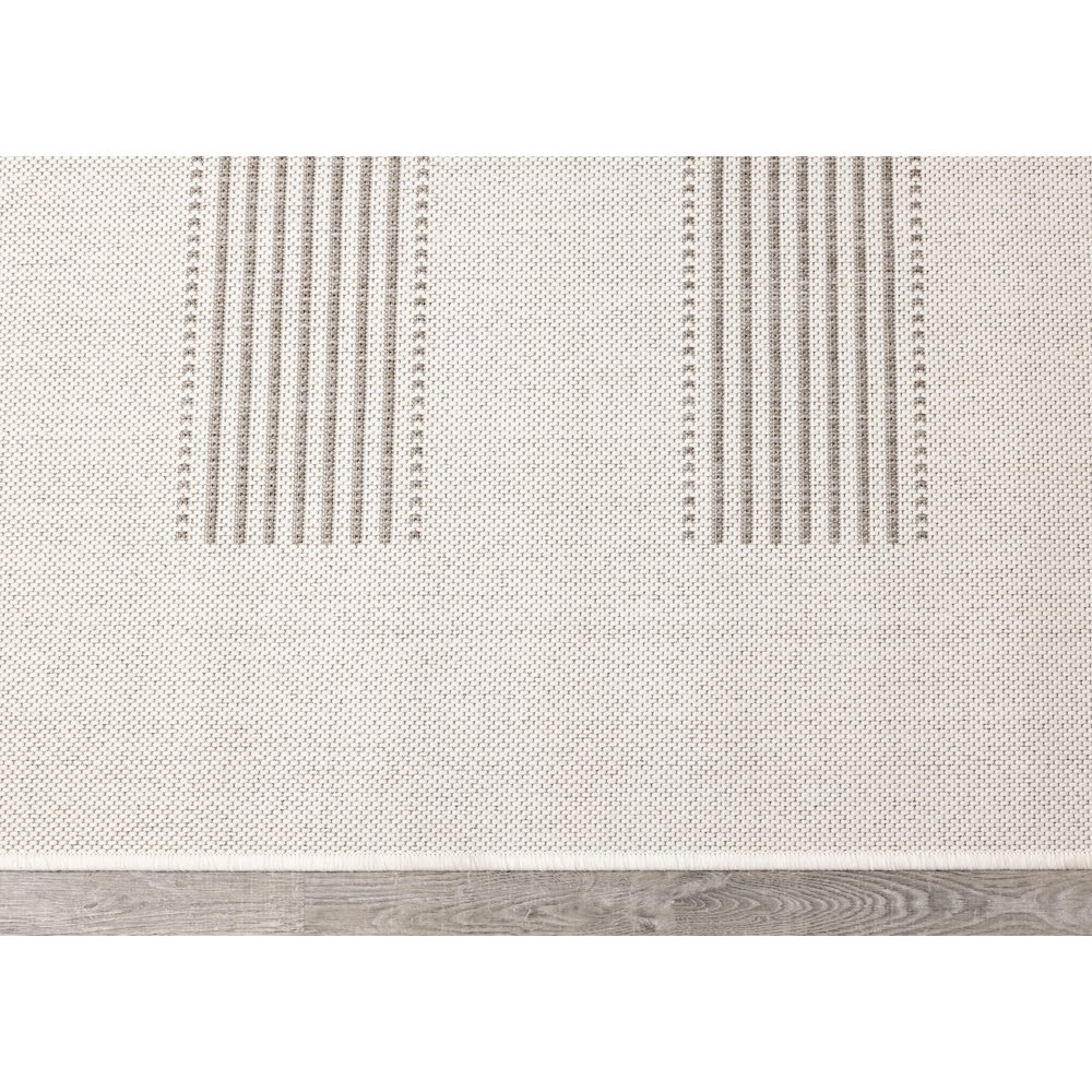Beige 6x9 Rug with Modern Striped Design, Neutral Area Rug for Home. Picture 9