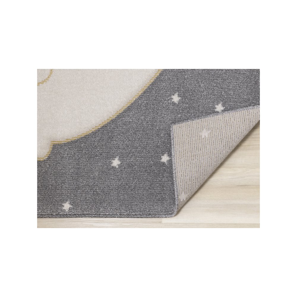 Kids Soft Textured Polar Bear Bunny Rug, 5'3" x 7'7". Picture 7