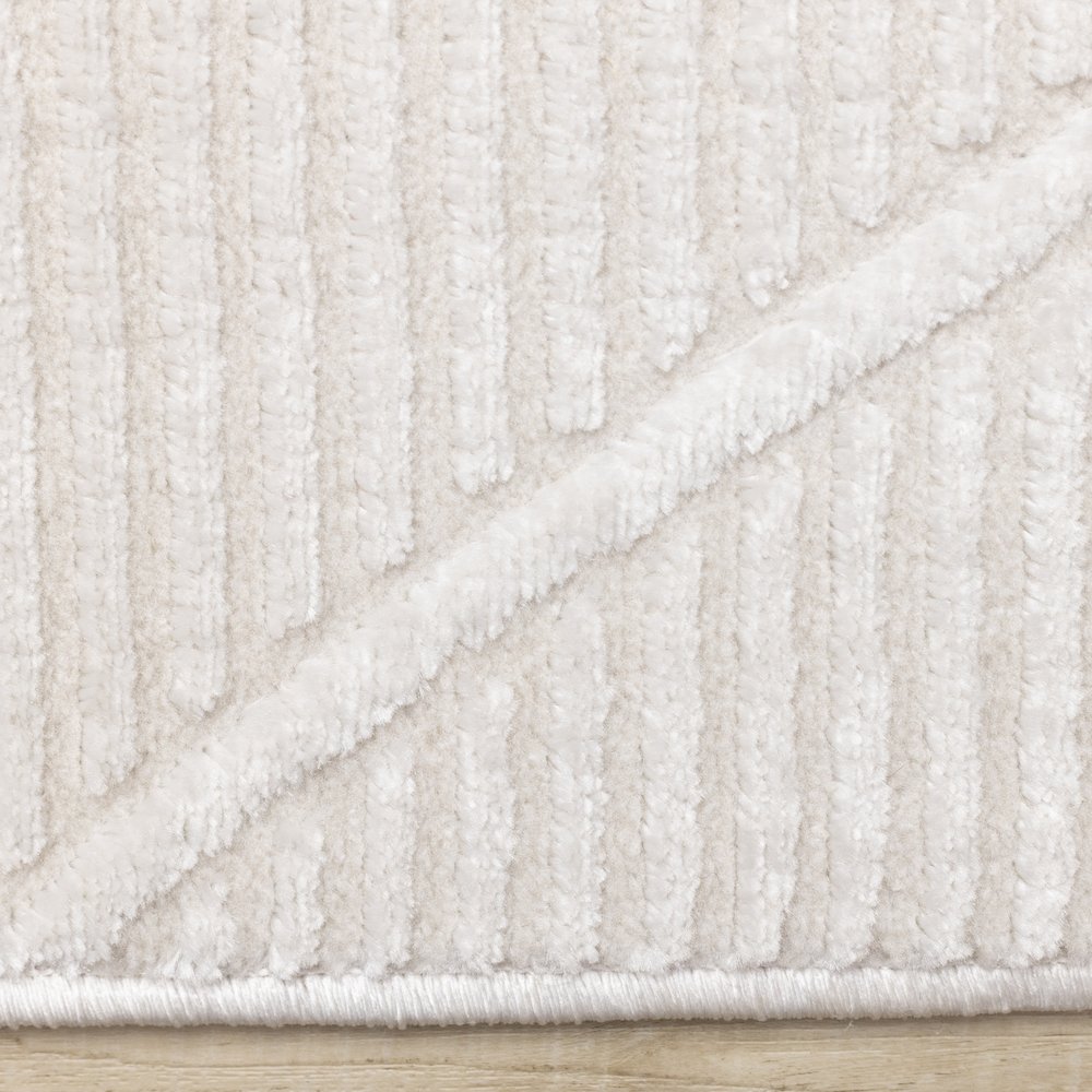 Logan Striped Trellis Soft Cream Area Rug, 7'10'' x 10'6''. Picture 10
