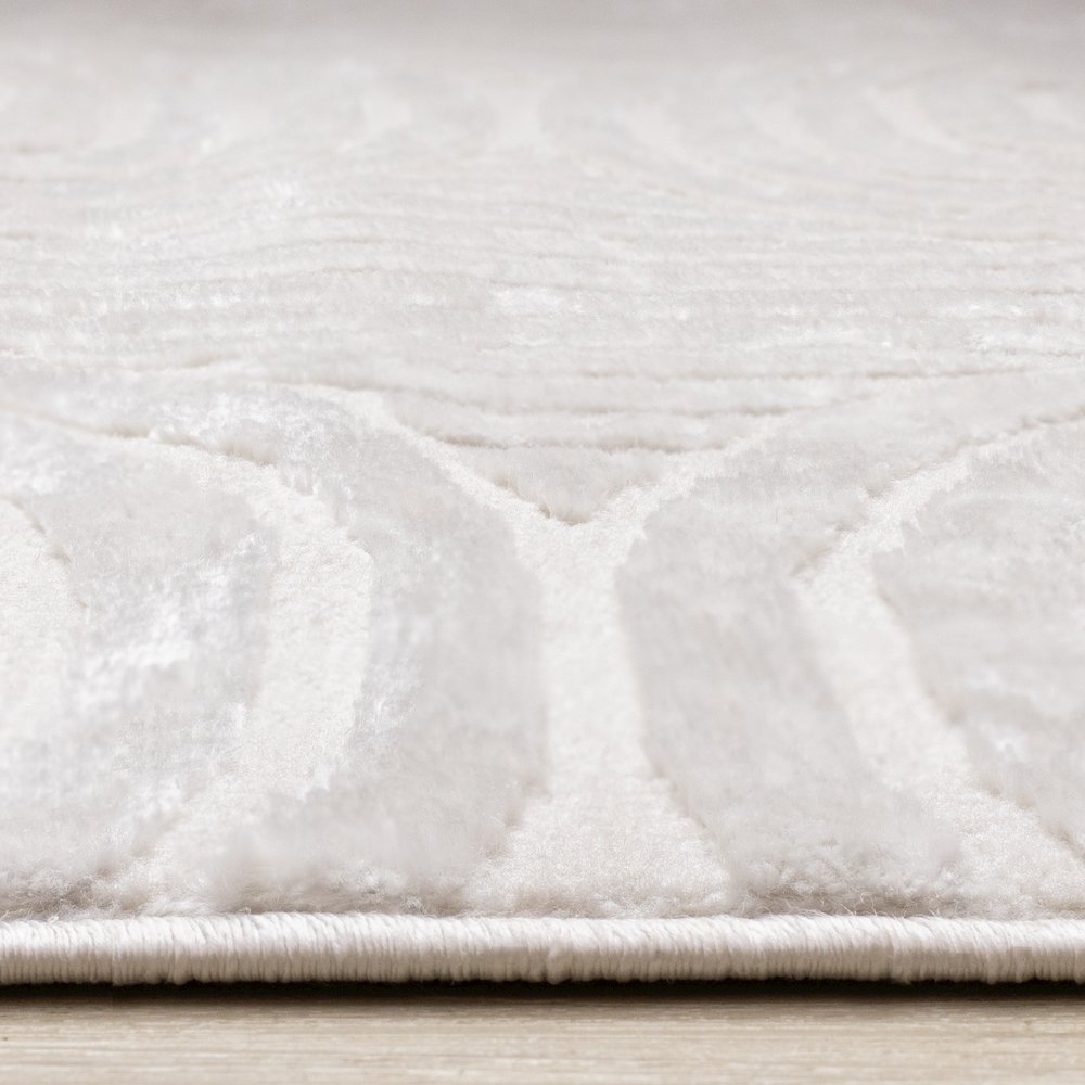 Logan Modern Geometric Cream Area Rug, 7'10'' x 10'6''. Picture 5